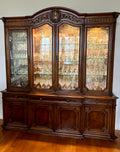 Large China Cabinet with Drawers and Shelves