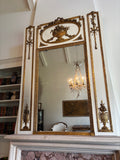 Antique French Louis XVI Trumeau Mirror