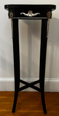 Tall Black Lacquar Accent Table
